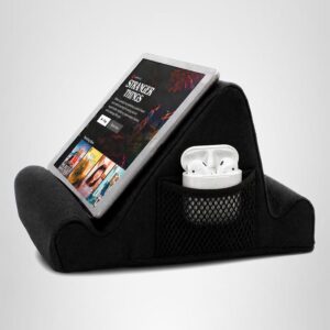 Brookstone Tablet Lap Cushion – Memory Foam Tablet & Phone Holder for Reading, Travel & Bed