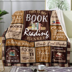 Book Lovers Gift Blanket for Readers & Bookworms