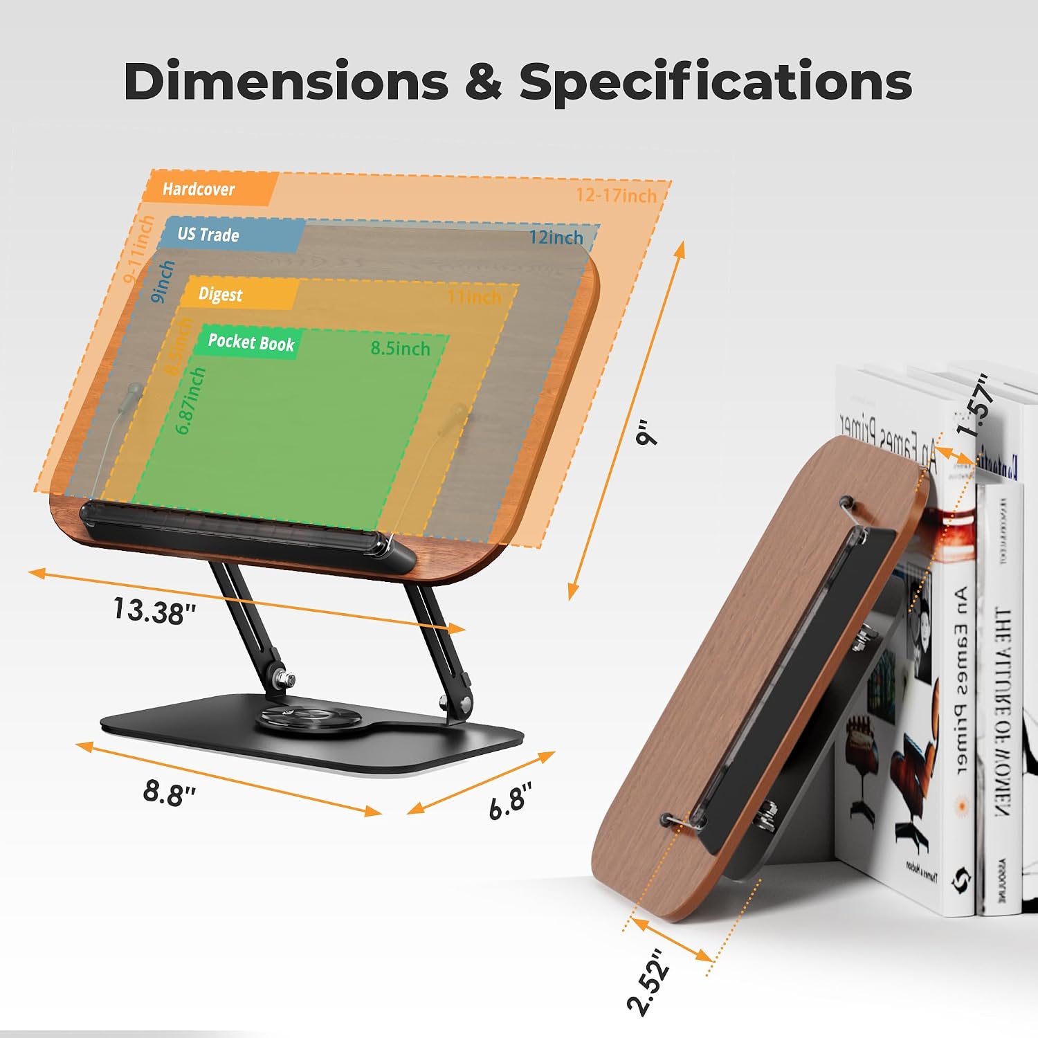 SupeDesk Book Stand for Reading & Hands-Free Comfort - Image 2